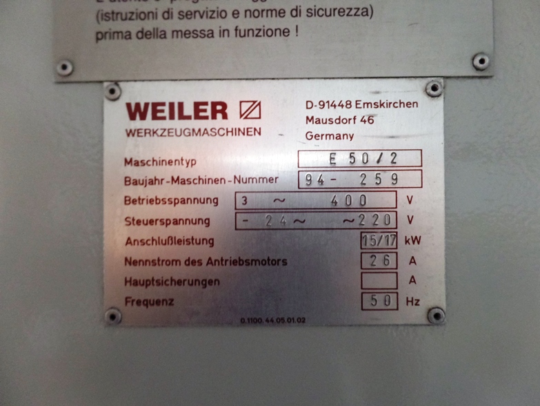 WEILER E-50 TEACH AND LEARN