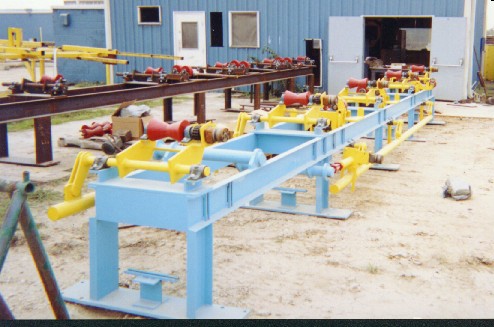 Pipe feed table, Pipe handling tables