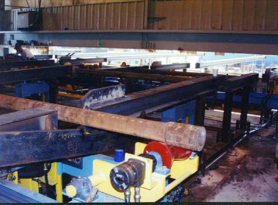 Pipe feed table, Pipe handling tables